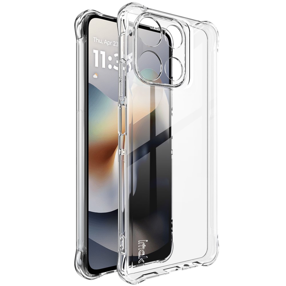 IMAK IMAK Motorola Moto G56 5G Skal Airbag Shockproof Transparent - Teknikhallen.se