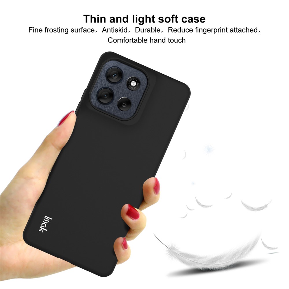 IMAK IMAK Motorola Moto G56 5G Skal Soft TPU Matt Svart - Teknikhallen.se