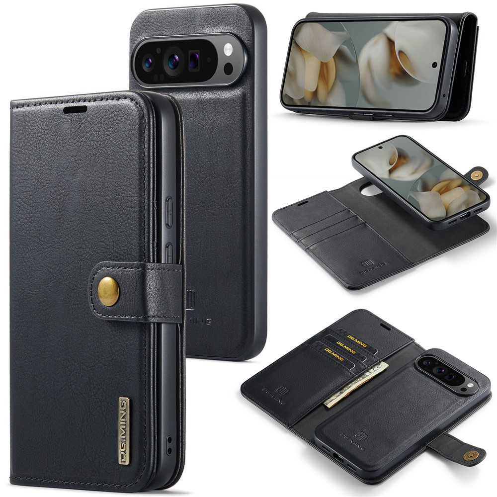 DG.MING DG.MING Google Pixel 10 Pro XL 2in1 Magnet Fodral / Skal Svart - Teknikhallen.se