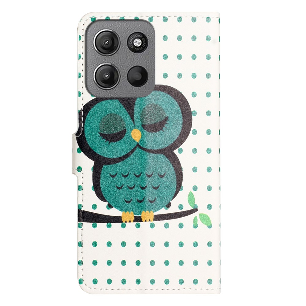  Motorola Moto G86 Power/G86 5G Fodral Med Tryck Uggla - Teknikhallen.se