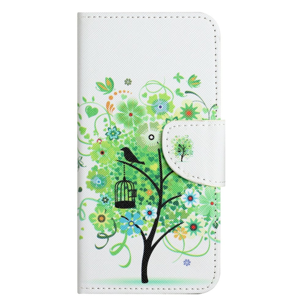  Motorola Moto G86 Power/G86 5G Fodral Läder Grönt Träd - Teknikhallen.se