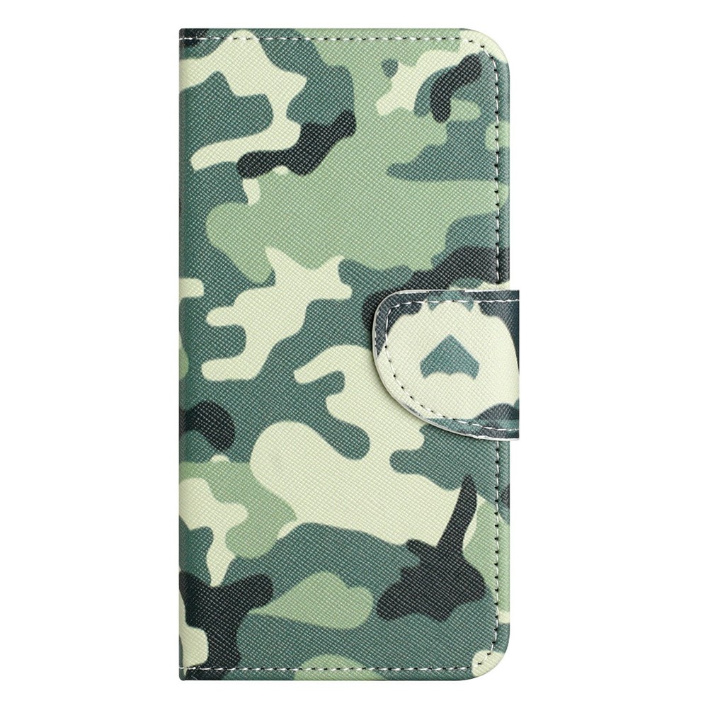  Motorola Moto G86 Power/G86 5G Fodral Läder Camouflage - Teknikhallen.se