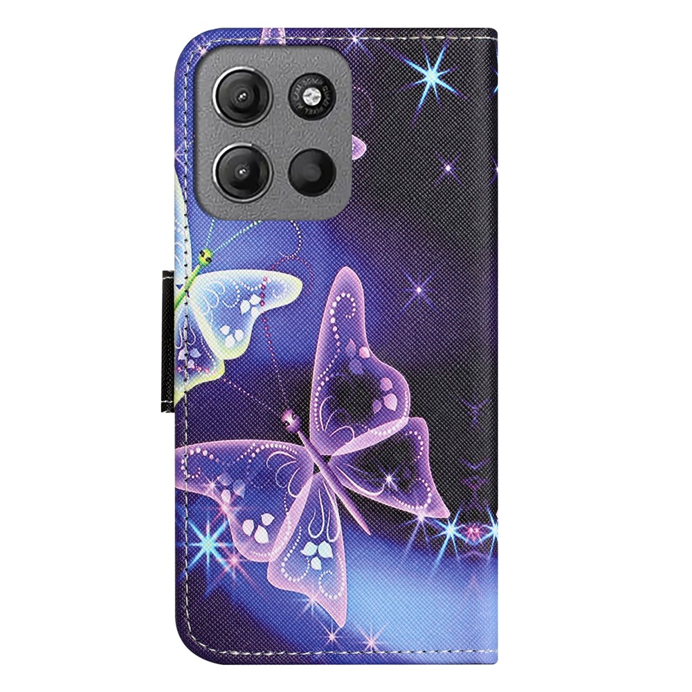  Motorola Moto G86 Power/G86 5G Fodral Läder Fjärilar - Teknikhallen.se