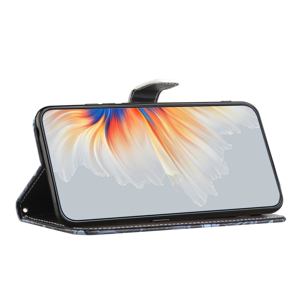  Motorola Moto G86 Power/G86 5G Fodral Läder Katt Ögon - Teknikhallen.se