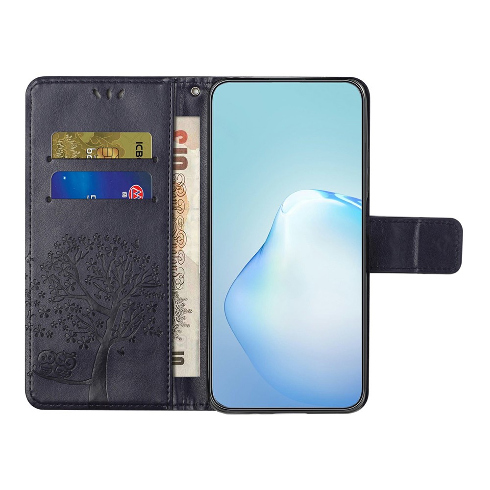  Motorola Moto G86 Power/G86 5G Fodral Träd Tryck Mörk Blå - Teknikhallen.se