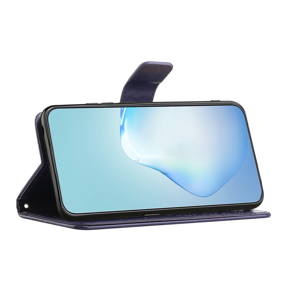  Motorola Moto G86 Power/G86 5G Fodral Träd Tryck Mörk Blå - Teknikhallen.se