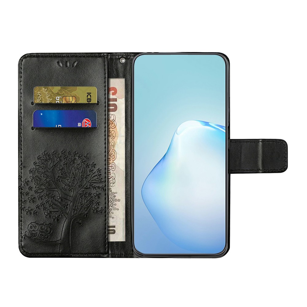  Motorola Moto G86 Power/G86 5G Fodral Träd Tryck Svart - Teknikhallen.se