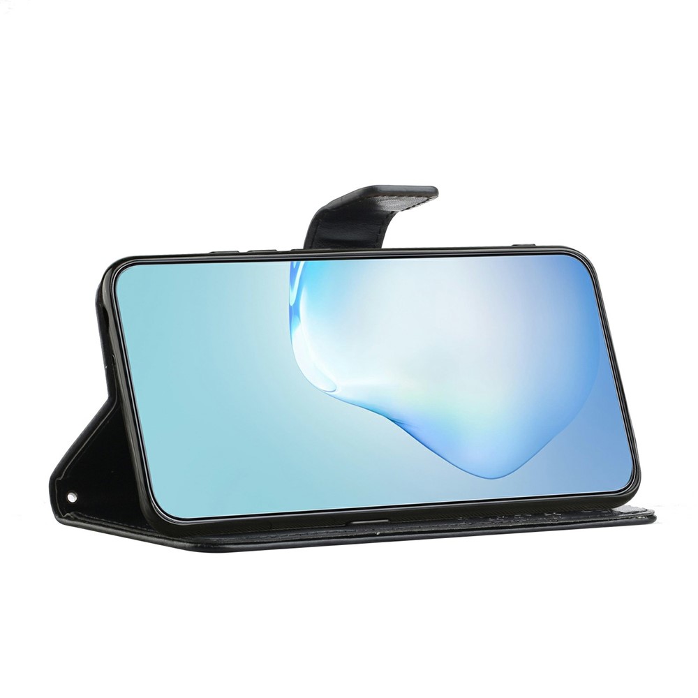  Motorola Moto G86 Power/G86 5G Fodral Träd Tryck Svart - Teknikhallen.se