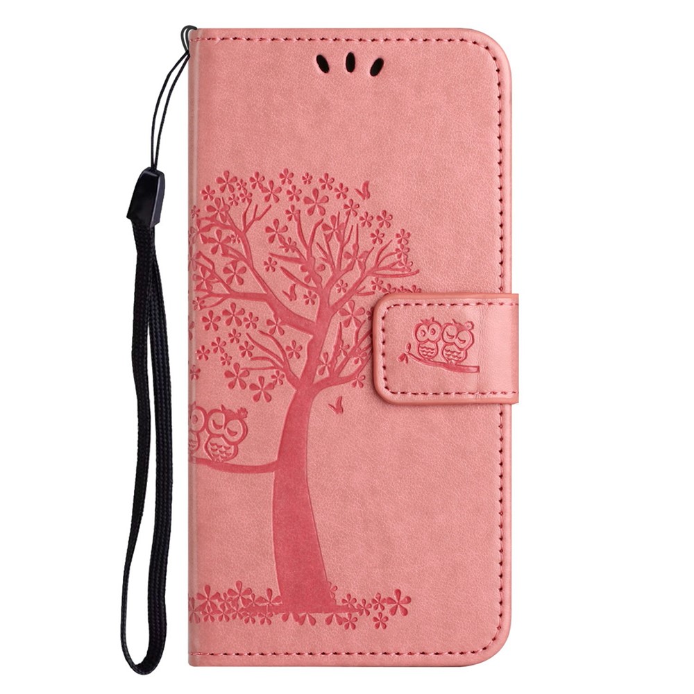  Motorola Moto G86 Power/G86 5G Fodral Träd Tryck Rosa - Teknikhallen.se