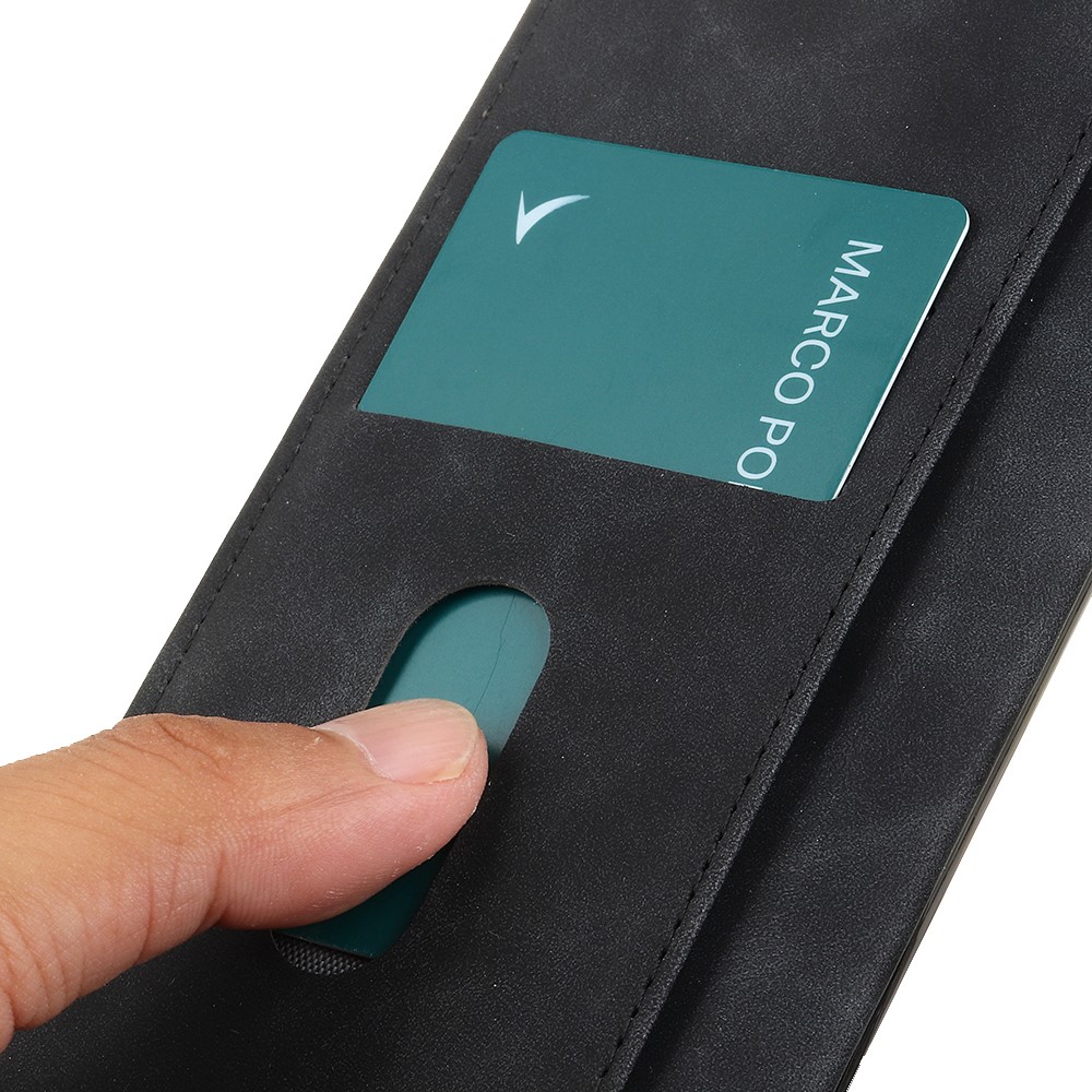 KHAZNEH KHAZNEH Motorola Moto G56 5G Fodral Läder Svart - Teknikhallen.se