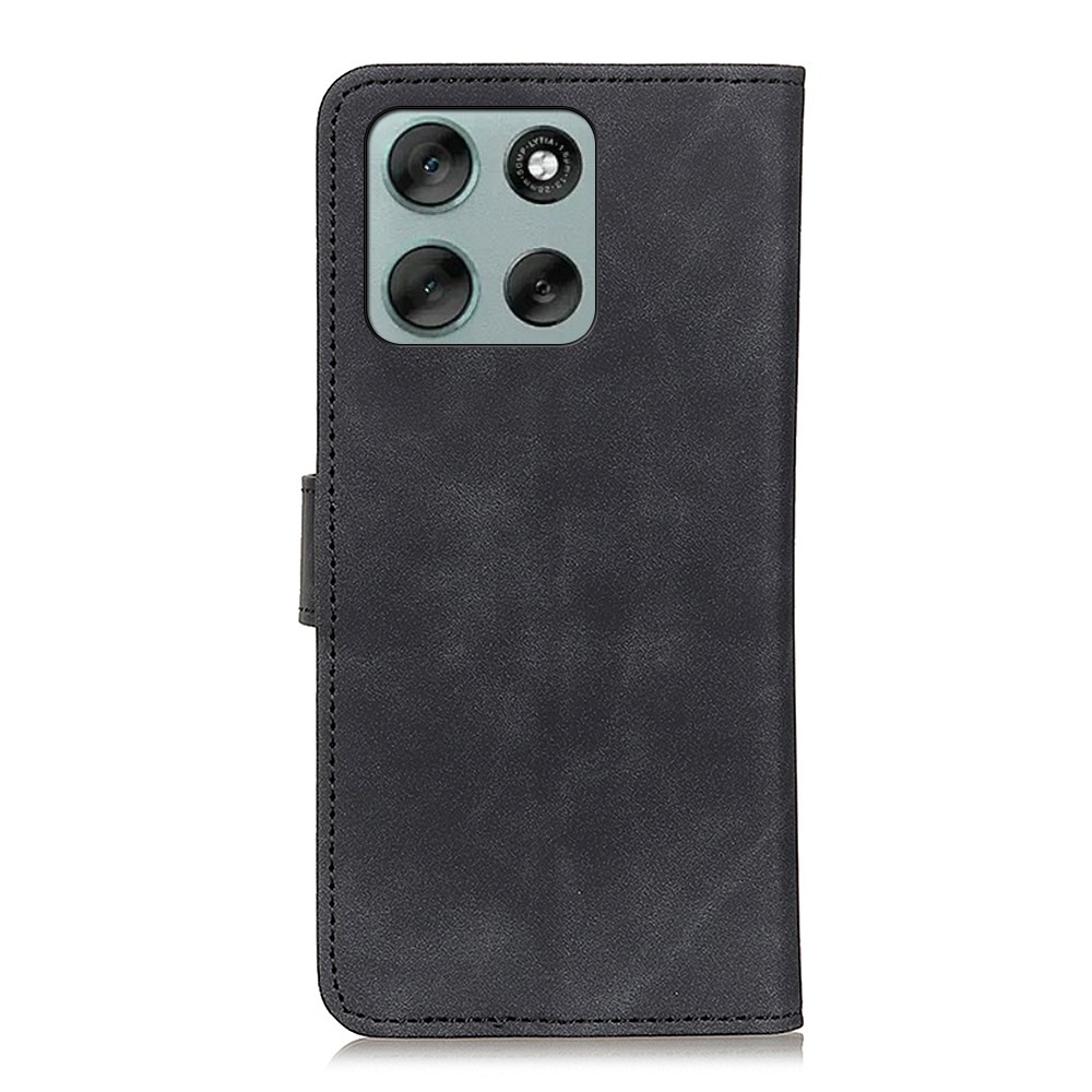 KHAZNEH KHAZNEH Motorola Moto G56 5G Fodral Läder Svart - Teknikhallen.se