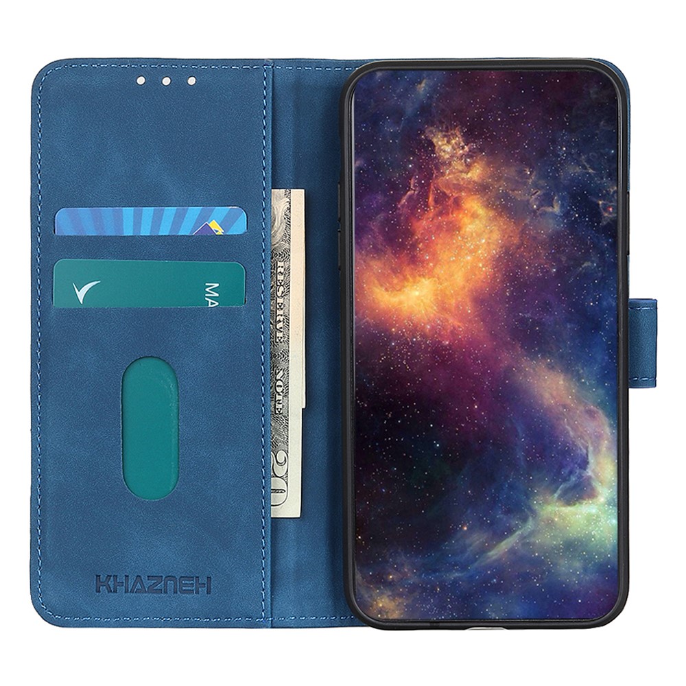 KHAZNEH KHAZNEH Motorola Moto G56 5G Fodral Läder Blå - Teknikhallen.se