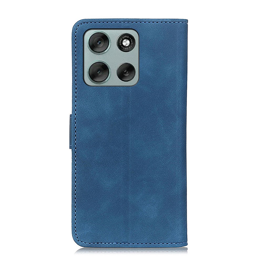 KHAZNEH KHAZNEH Motorola Moto G56 5G Fodral Läder Blå - Teknikhallen.se