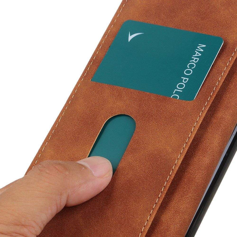 KHAZNEH KHAZNEH Motorola Moto G56 5G Fodral Läder Brun - Teknikhallen.se