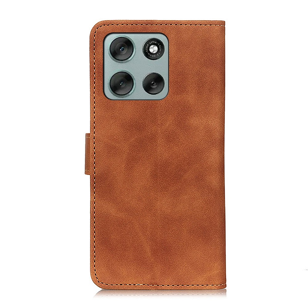 KHAZNEH KHAZNEH Motorola Moto G56 5G Fodral Läder Brun - Teknikhallen.se