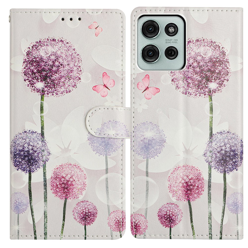  Motorola Moto G86 5G Fodral Med Tryck Dandelion - Teknikhallen.se