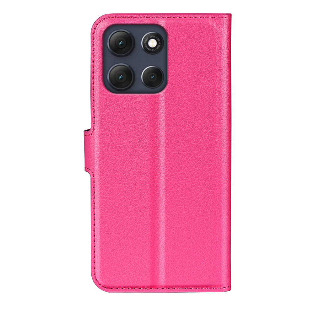  Motorola Moto G86 5G Fodral Litchi Läder Rosa - Teknikhallen.se