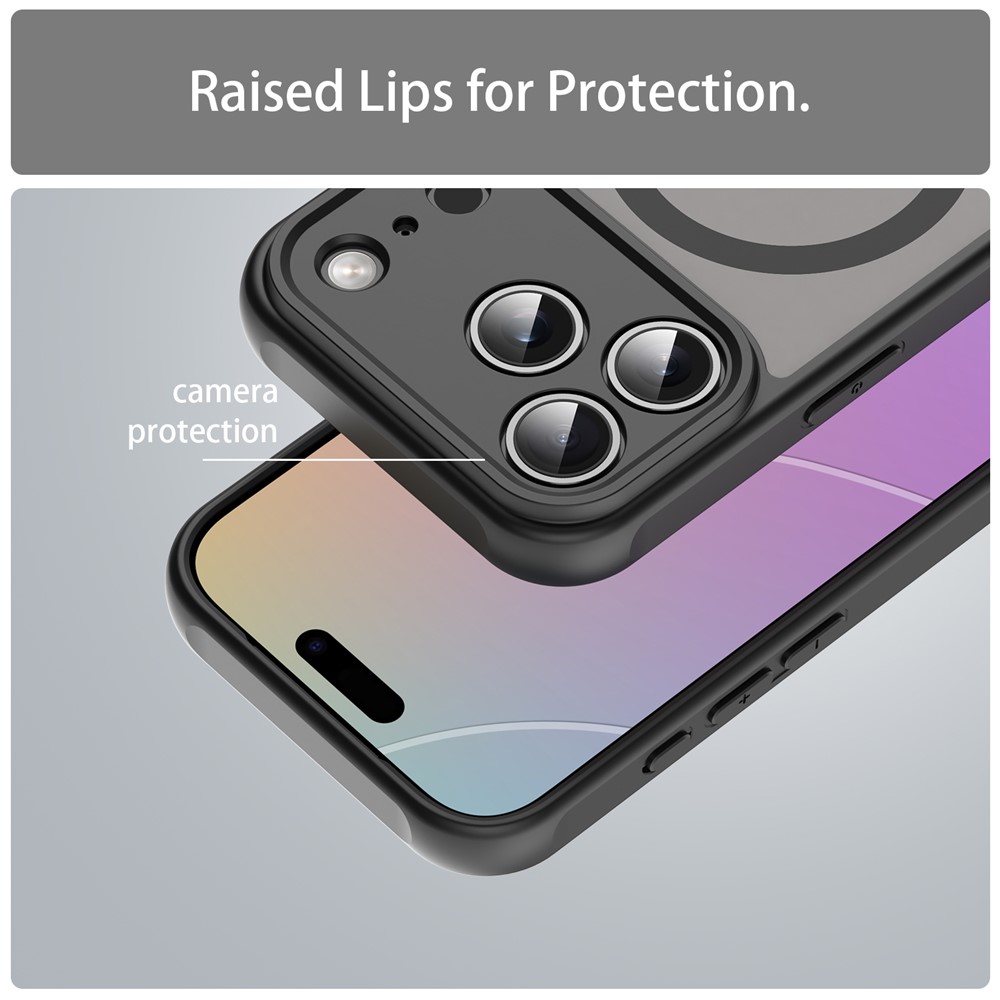  iPhone 17 Pro Skal MagSafe Hybrid Svart - Teknikhallen.se