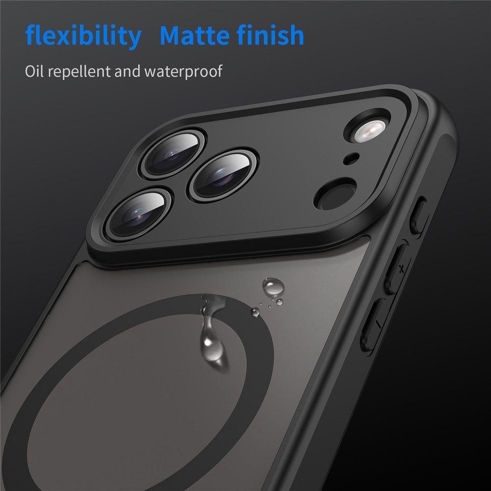  iPhone 17 Pro Max Skal MagSafe Hybrid Svart - Teknikhallen.se