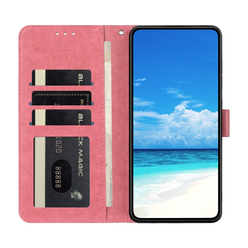  Motorola Moto G56 5G Fodral Fjäril Tryck Rosa - Teknikhallen.se