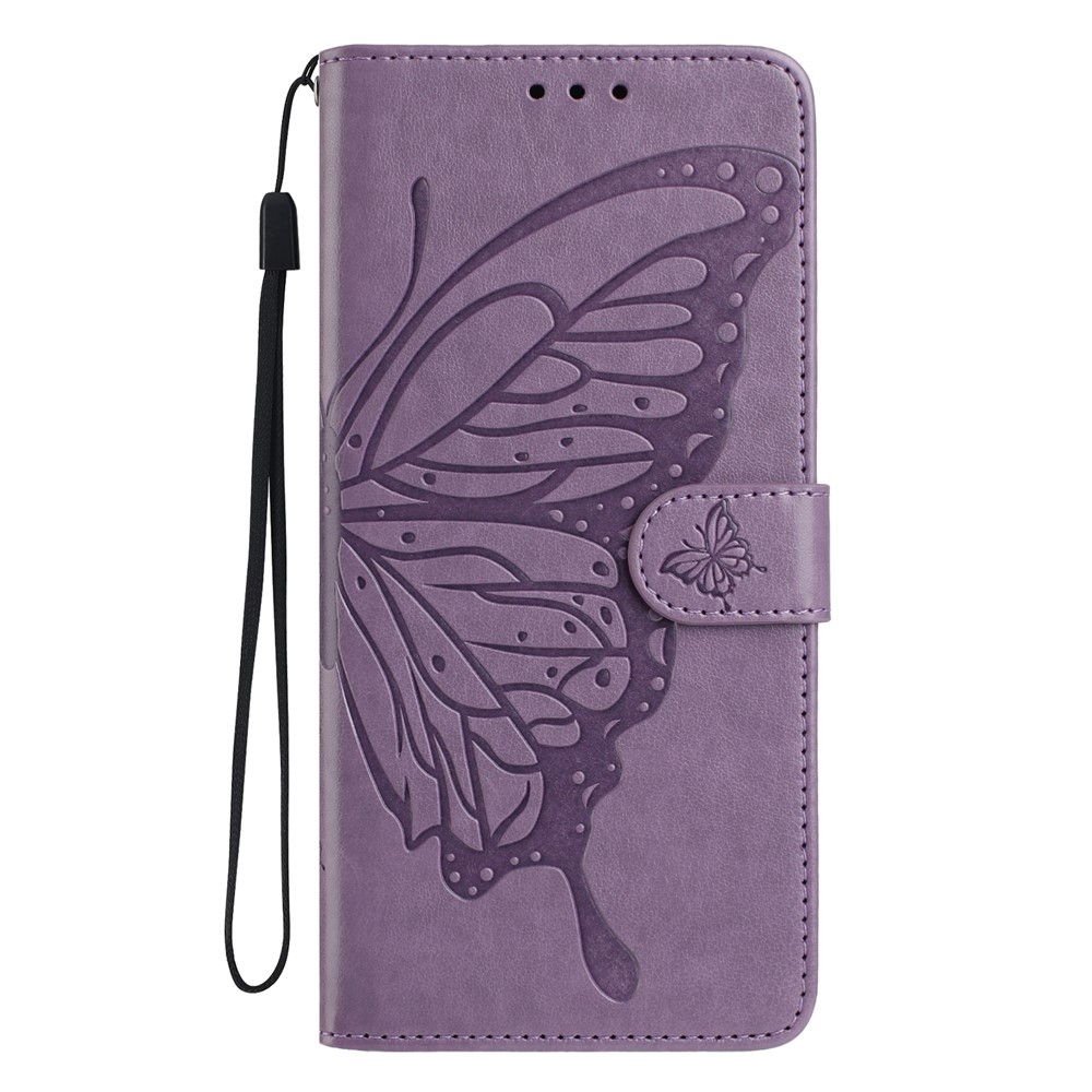  Motorola Moto G56 5G Fodral Fjäril Tryck Lila - Teknikhallen.se