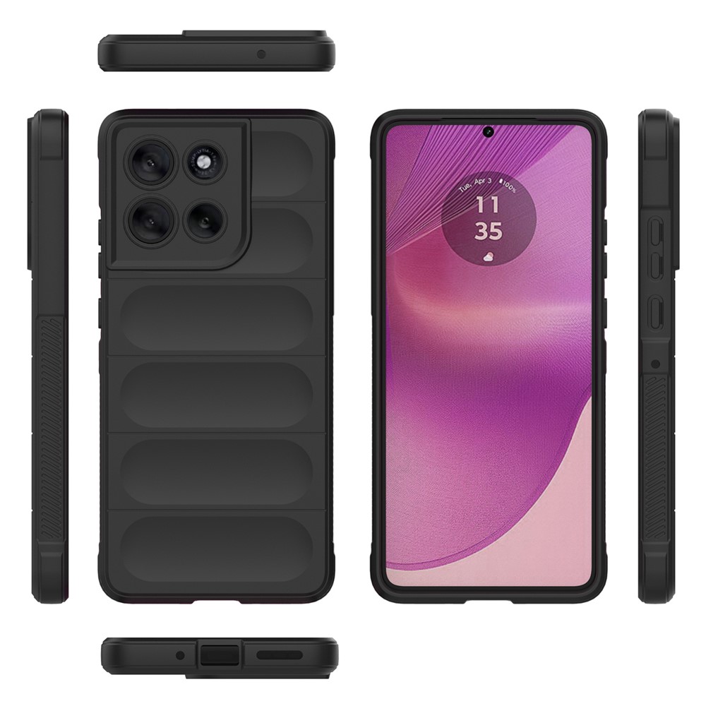  Motorola Moto G86 5G Skal Magic Shield Svart - Teknikhallen.se