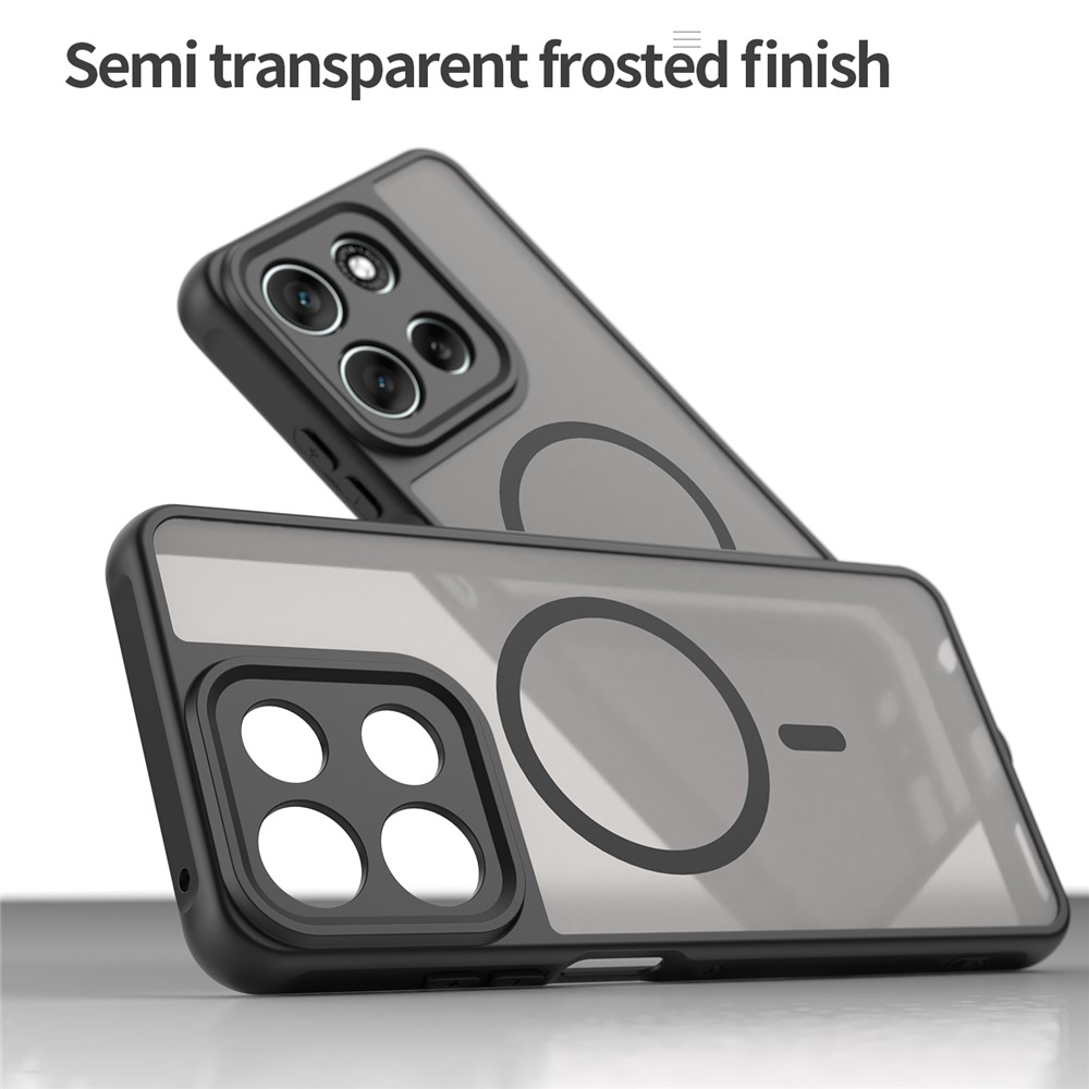  Motorola Moto G56 5G Skal MagSafe Hybrid Svart - Teknikhallen.se