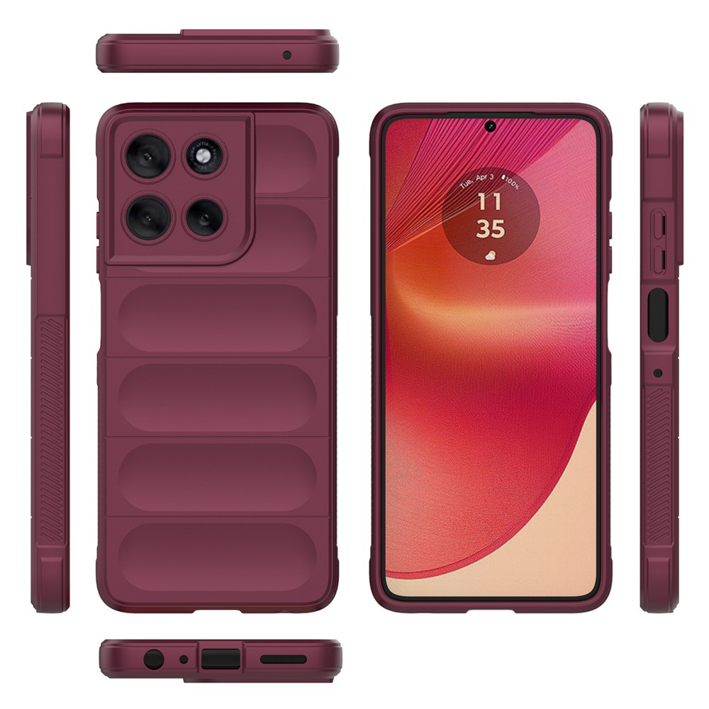  Motorola Moto G56 5G Skal Magic Shield Vinröd - Teknikhallen.se