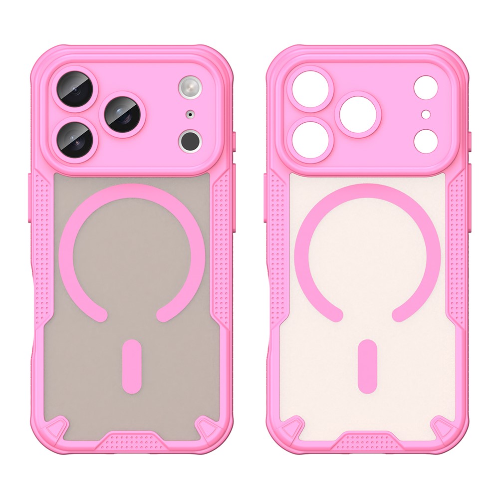  iPhone 17 Pro Skal MagSafe Hybrid Armor Rosa - Teknikhallen.se