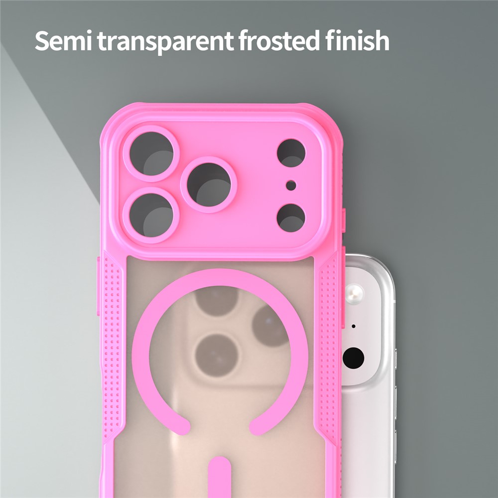  iPhone 17 Pro Skal MagSafe Hybrid Armor Rosa - Teknikhallen.se