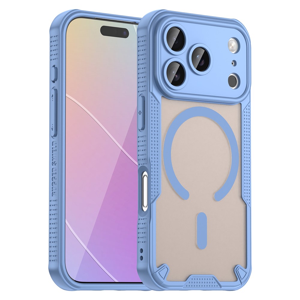  iPhone 17 Pro Skal MagSafe Hybrid Armor Blå - Teknikhallen.se