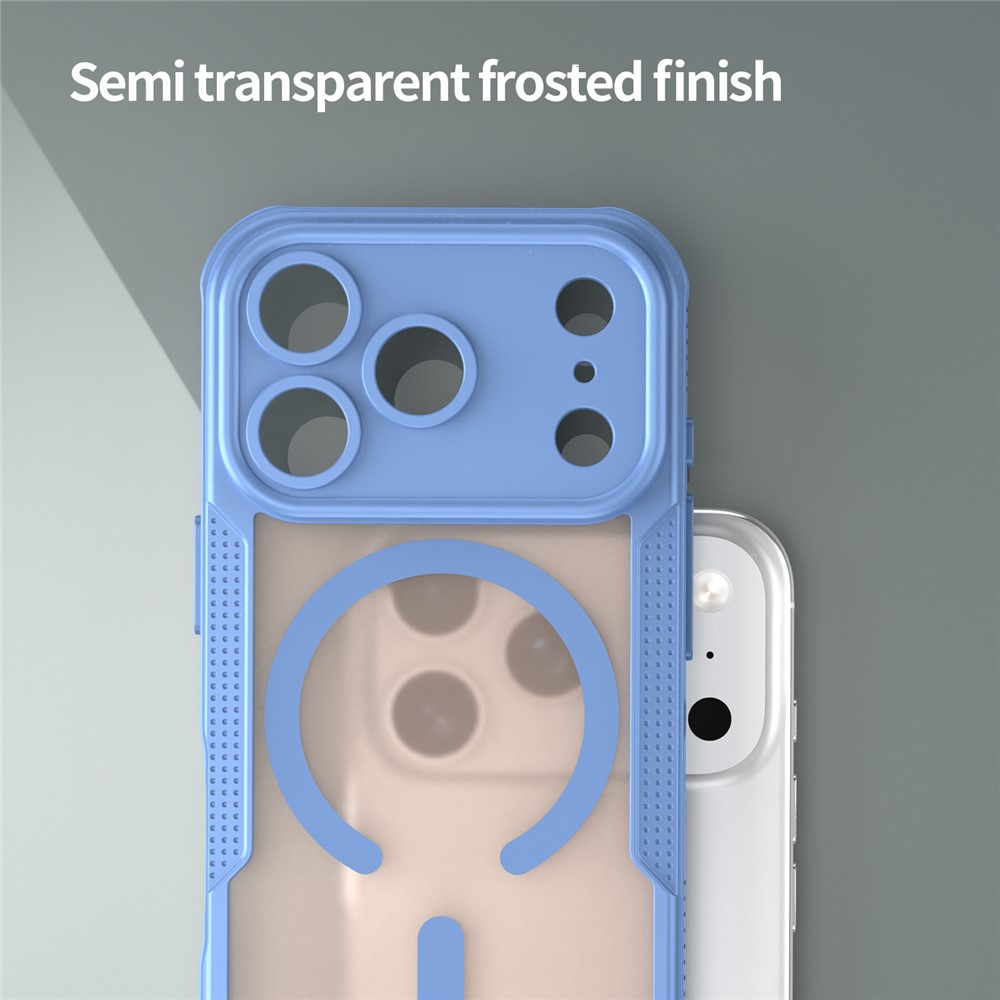  iPhone 17 Pro Skal MagSafe Hybrid Armor Blå - Teknikhallen.se