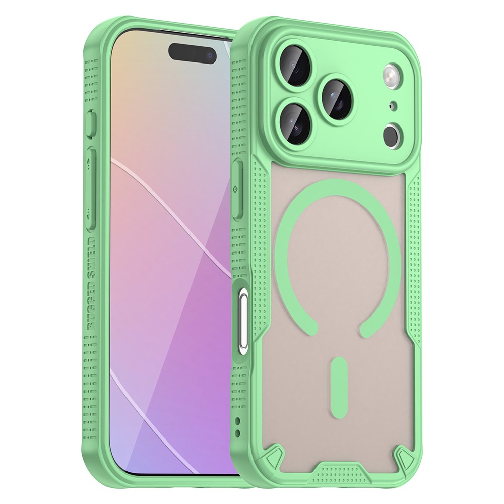  iPhone 17 Pro Skal MagSafe Hybrid Armor Grön - Teknikhallen.se