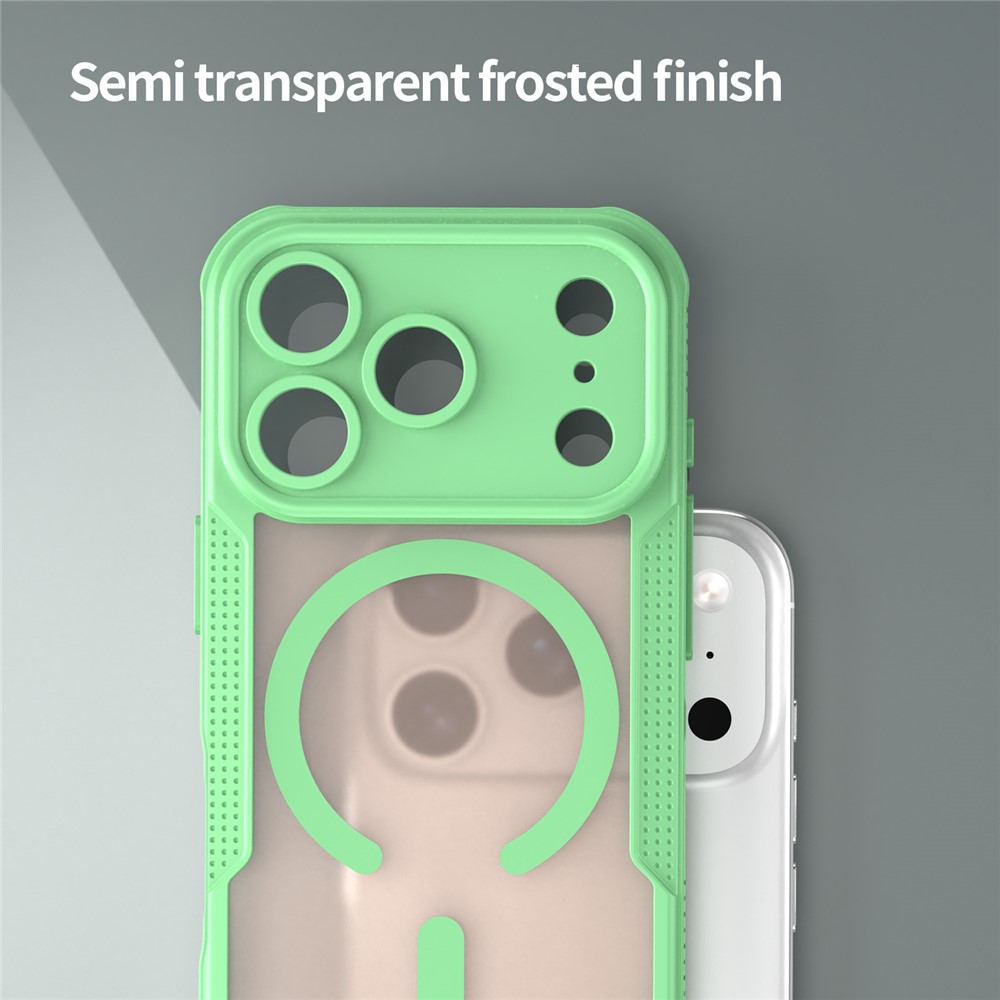  iPhone 17 Pro Skal MagSafe Hybrid Armor Grön - Teknikhallen.se