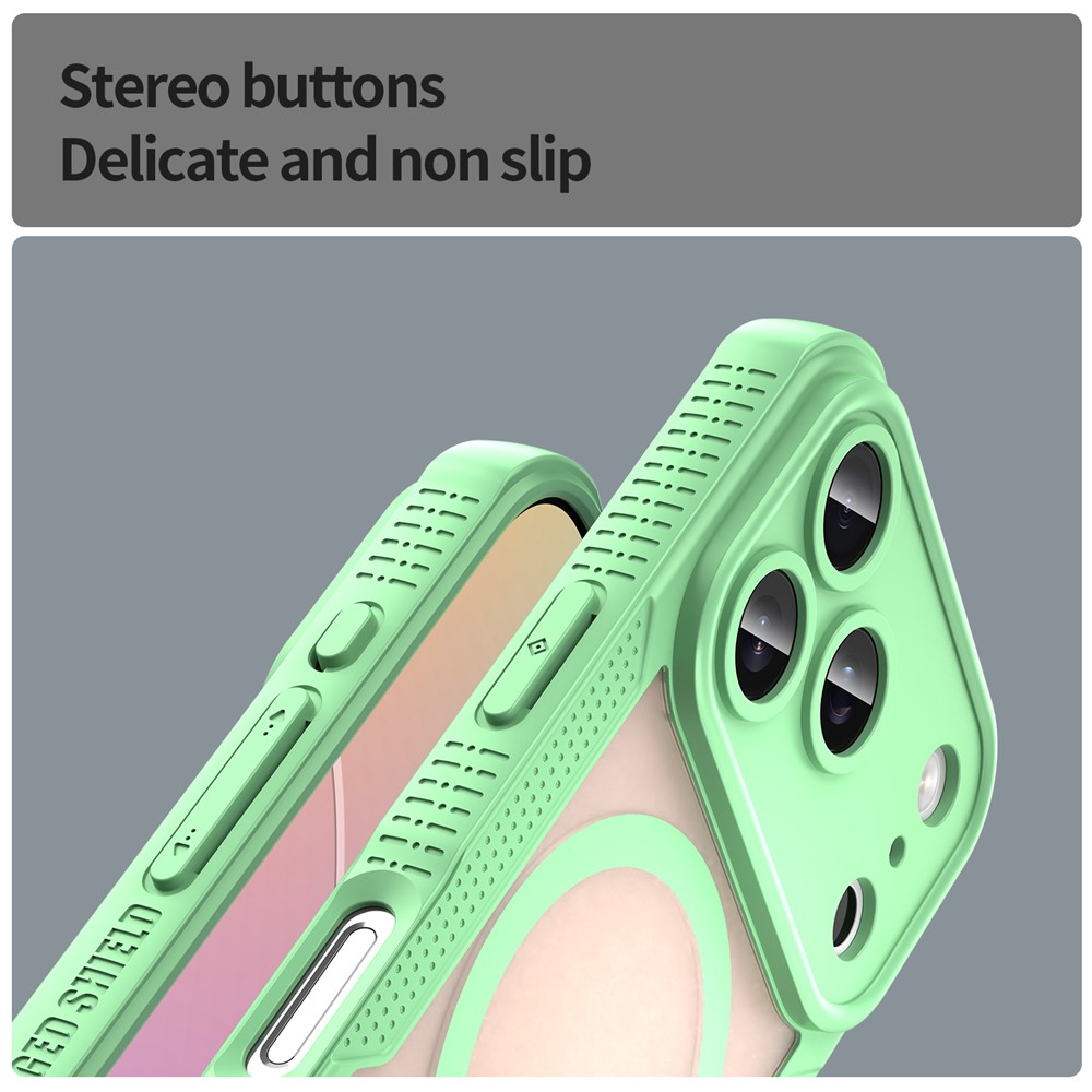  iPhone 17 Pro Skal MagSafe Hybrid Armor Grön - Teknikhallen.se