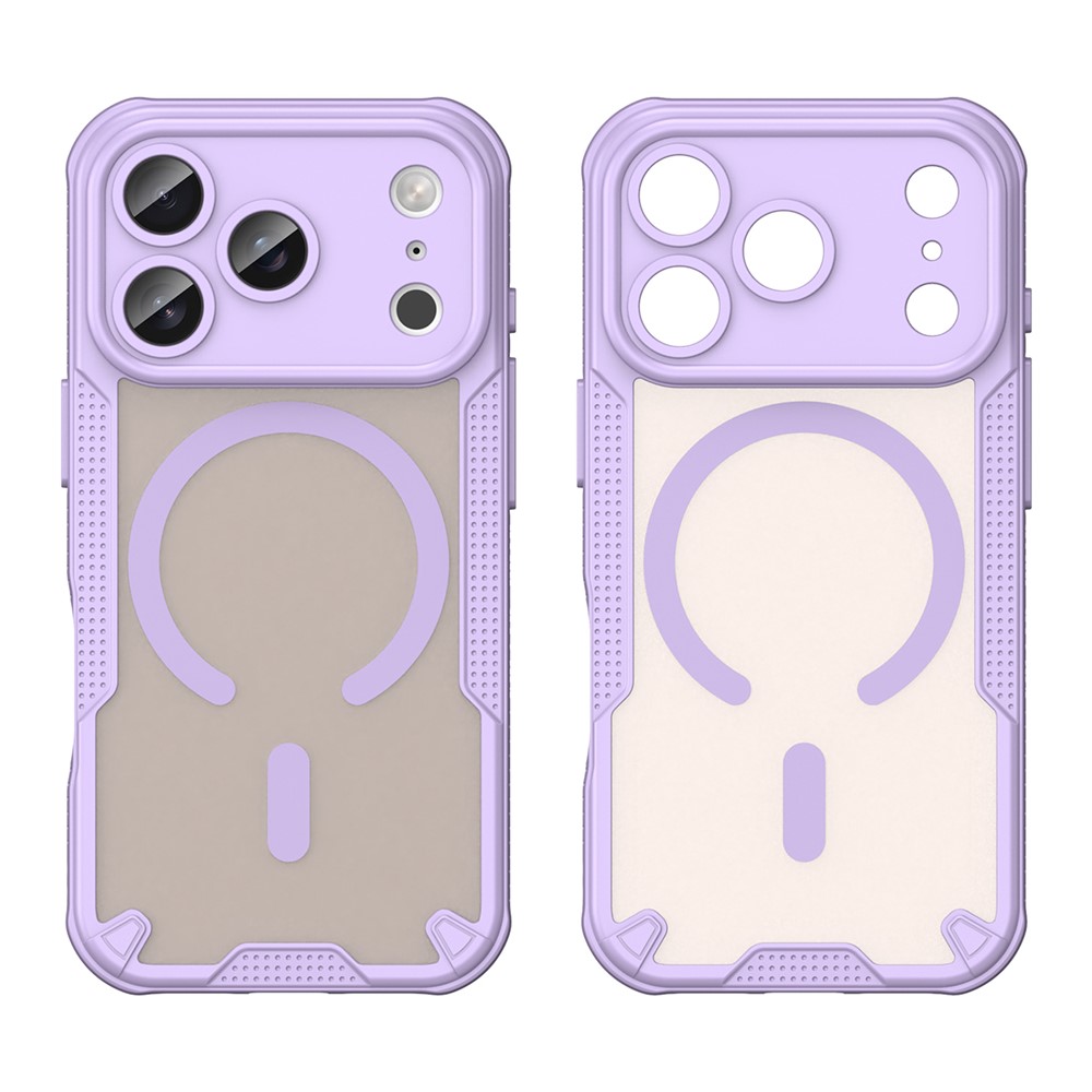  iPhone 17 Pro Skal MagSafe Hybrid Armor Lila - Teknikhallen.se