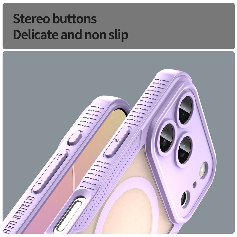  iPhone 17 Pro Skal MagSafe Hybrid Armor Lila - Teknikhallen.se