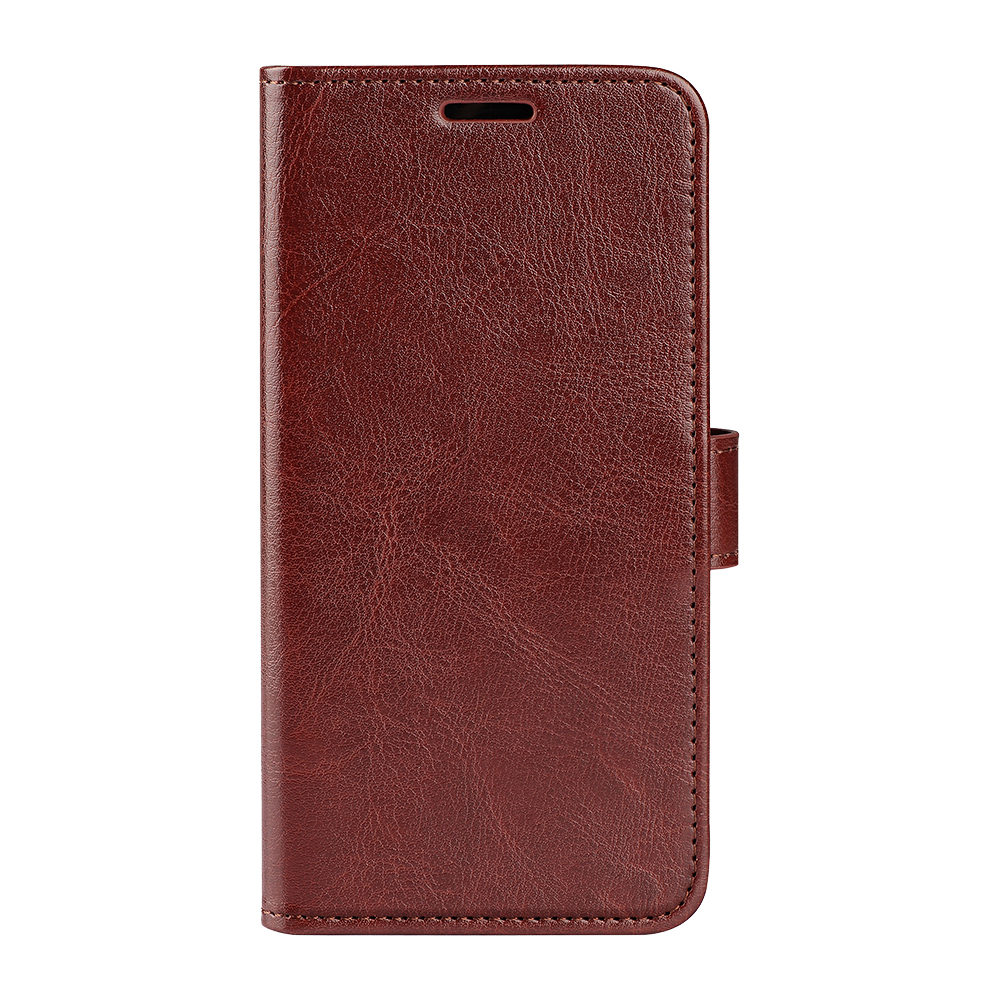  Motorola Moto G56 5G Fodral Crazy Horse Läder Brun - Teknikhallen.se