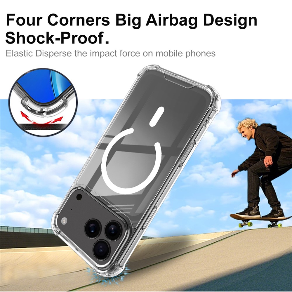IMAK IMAK iPhone 17 Pro Skal MagSafe Shockproof Transparent - Teknikhallen.se