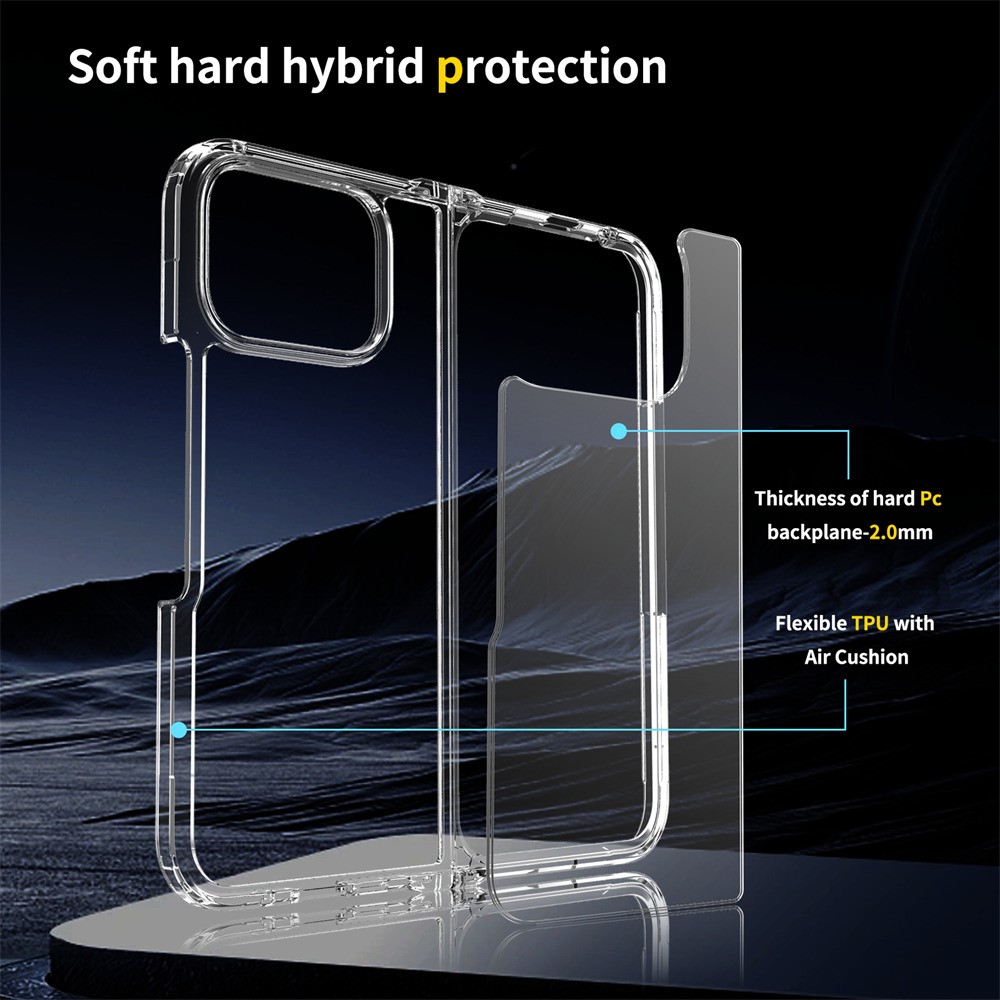  Google Pixel 10 Pro Fold Skal Hybrid Transparent - Teknikhallen.se