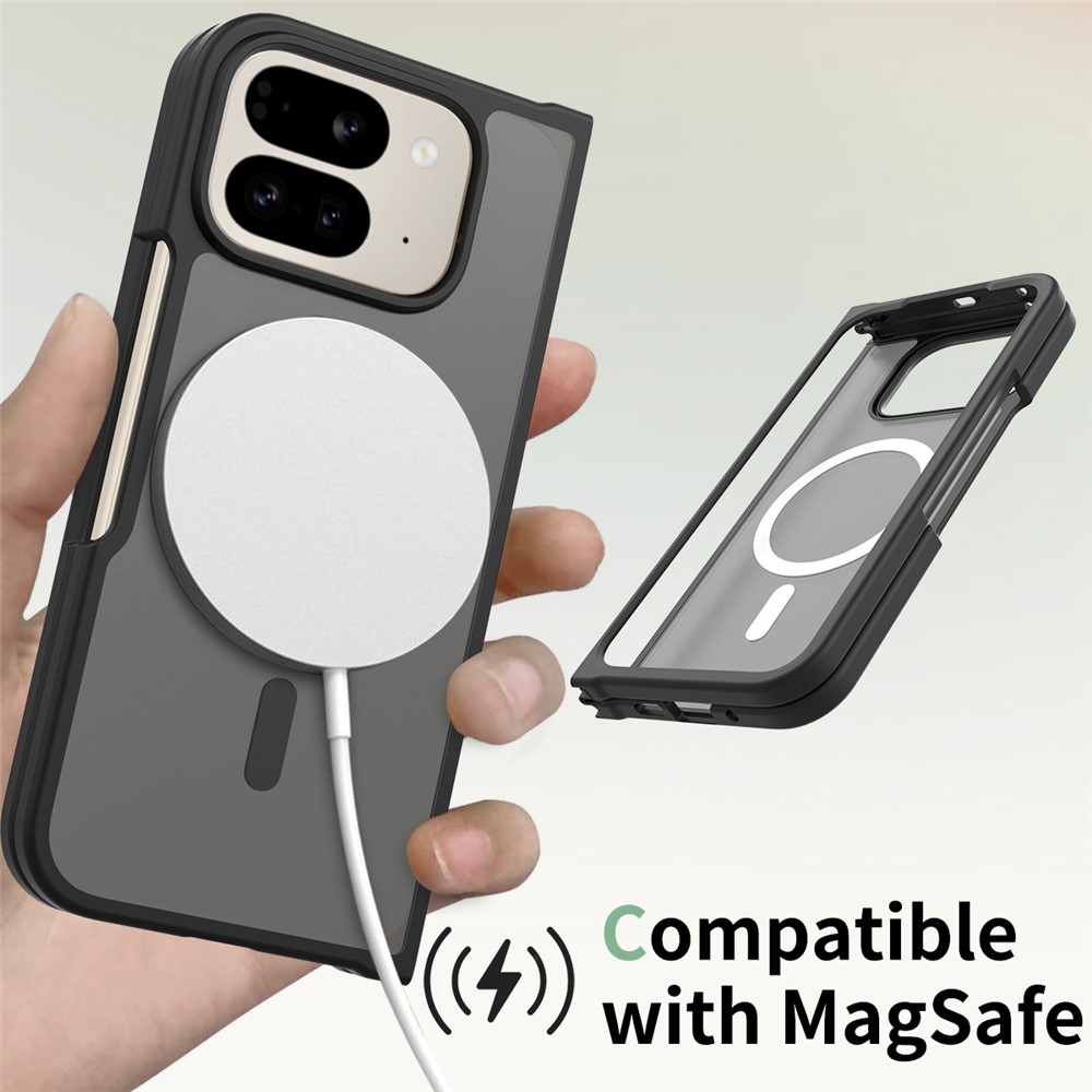  Google Pixel 10 Pro Fold Skal MagSafe Hybrid Skin Touch Svart - Teknikhallen.se