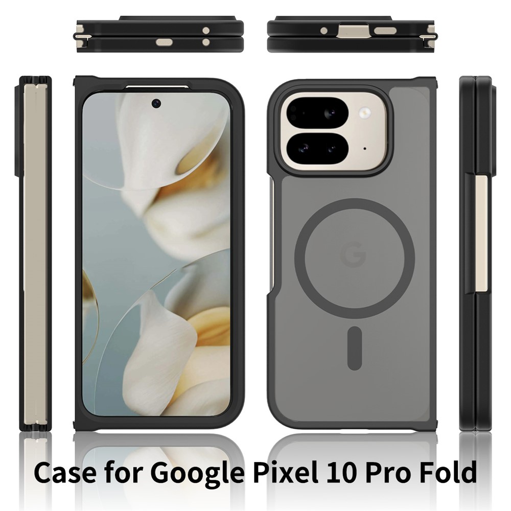  Google Pixel 10 Pro Fold Skal MagSafe Hybrid Skin Touch Svart - Teknikhallen.se