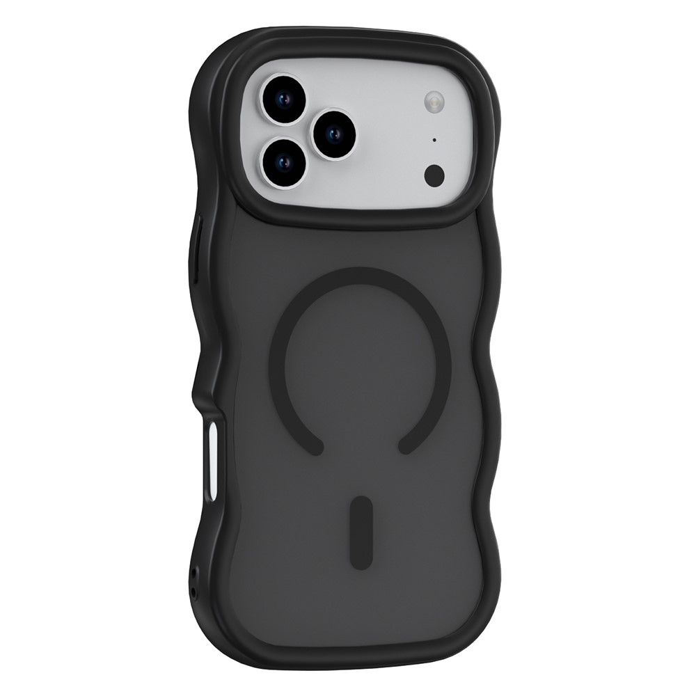  iPhone 17 Pro Skal MagSafe Wavy Matt Svart - Teknikhallen.se