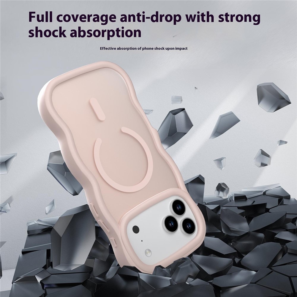  iPhone 17 Pro Skal MagSafe Wavy Matt Svart - Teknikhallen.se