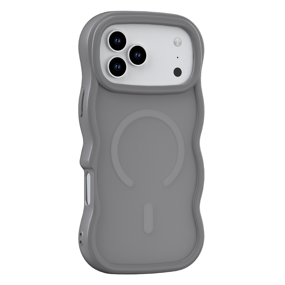 iPhone 17 Pro Skal MagSafe Wavy Matt Grå - Teknikhallen.se
