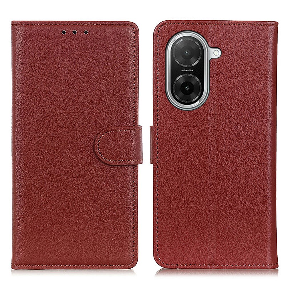  Xiaomi Redmi A5 Fodral Litchi Läder Brun - Teknikhallen.se