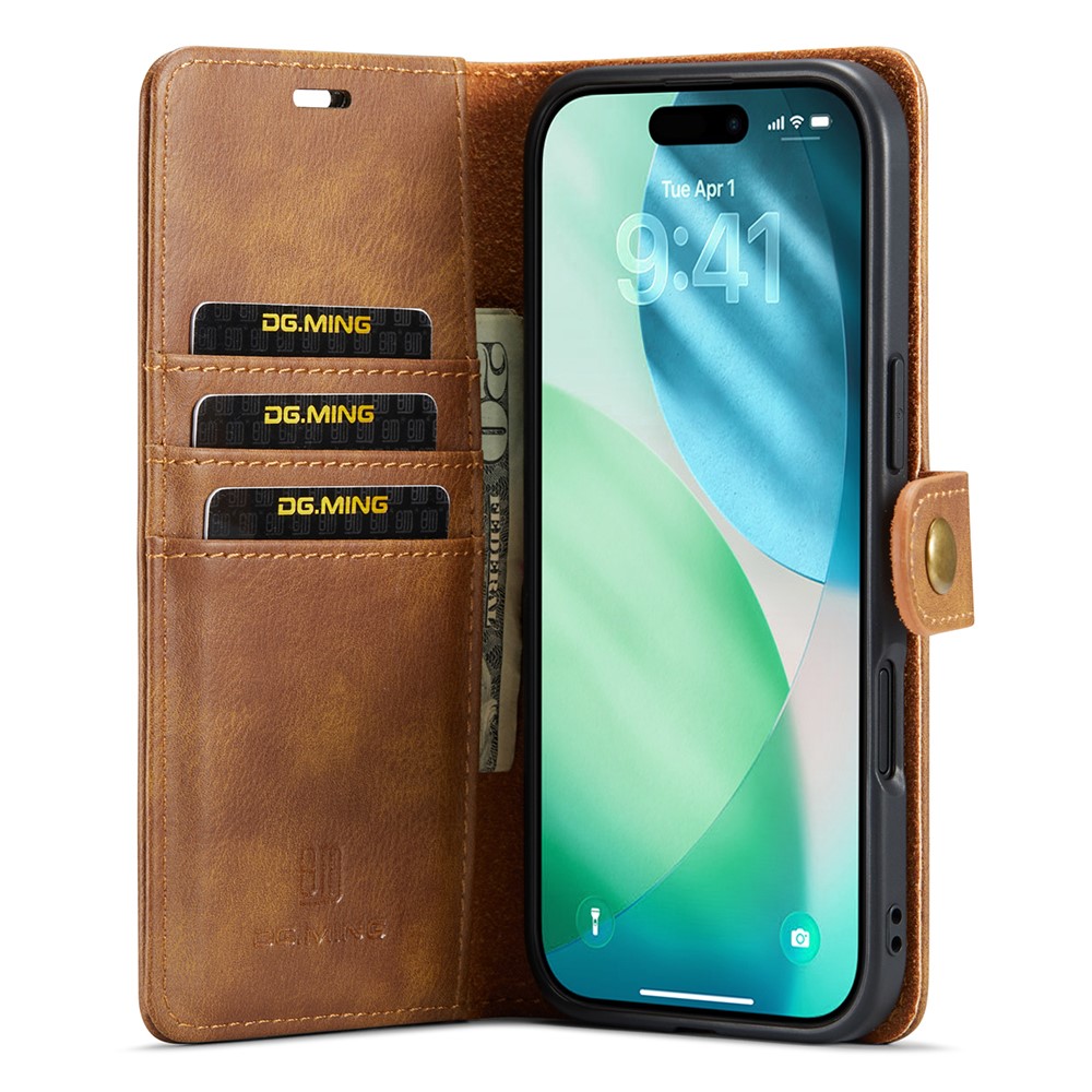 DG.MING DG.MING iPhone 17 Air 2in1 Magnet Fodral / Skal Brun - Teknikhallen.se
