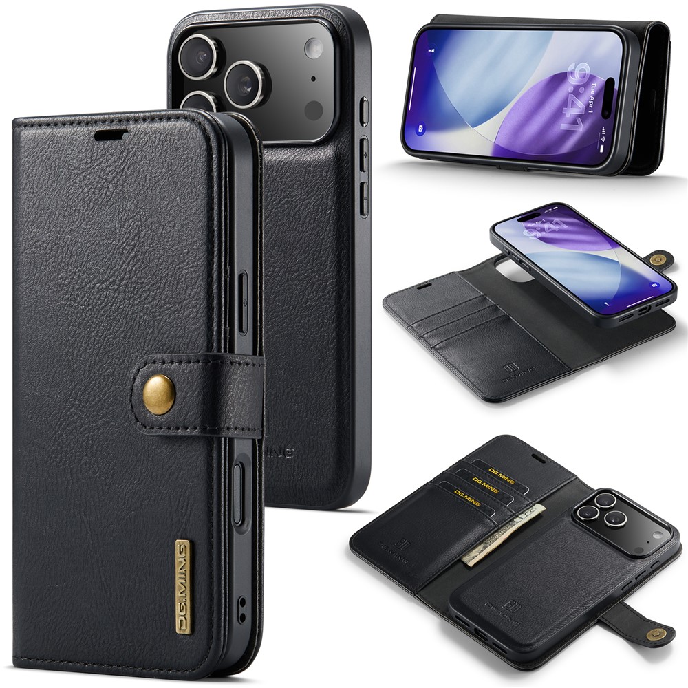 DG.MING DG.MING iPhone 17 Pro 2in1 Magnet Fodral / Skal Svart - Teknikhallen.se
