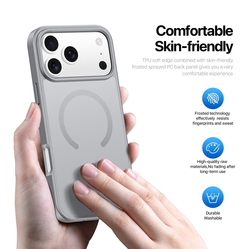 DUX DUCIS DUX DUCIS iPhone 17 Pro Skal MagSafe Yind Series Grå - Teknikhallen.se