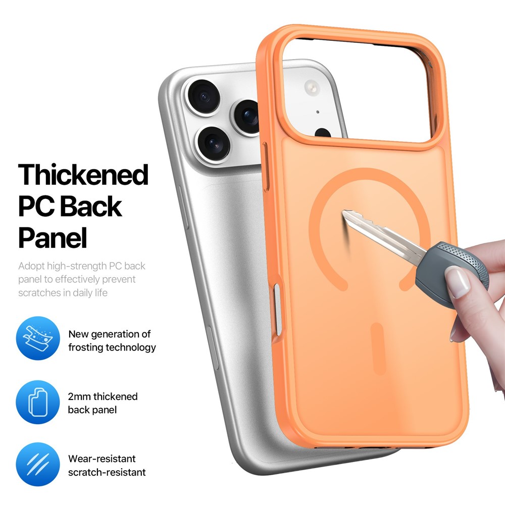 DUX DUCIS DUX DUCIS iPhone 17 Pro Skal MagSafe Yind Series Orange - Teknikhallen.se